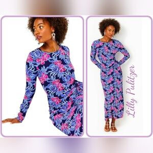 baroque flower maxi dress Baroque flower maxi dress
